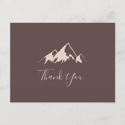 Duidelijk bergland Dank u wel Briefkaart (Voorkant)