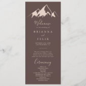 Duidelijk Bergland Weduwprogramma Programmakaart (Voorkant)