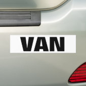 duidelijk bestelwagen bumpersticker (Op auto)