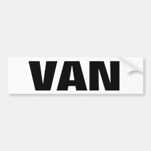 duidelijk bestelwagen bumpersticker