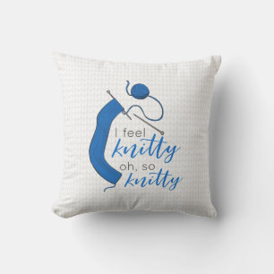Duidelijk Blauw voel ik Knitty, Oh zo knitty Kussen