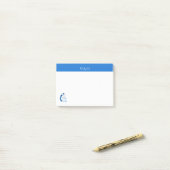 Duidelijk Blauw voel ik Knitty, Oh zo knitty Post-it® Notes (Op bureau)