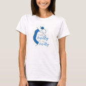 Duidelijk Blauw voel ik Knitty, Oh zo knitty T-shirt (Voorkant)