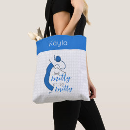 Duidelijk Blauw voel ik Knitty, Oh zo knitty Tote Bag