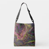 Duidelijk Crazy Cool Paisley Abstracte Canvas tas (Achterkant)