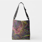 Duidelijk Crazy Cool Paisley Abstracte Canvas tas (Voorkant)