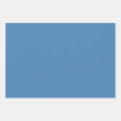 Duidelijk Donker Medium Staal Blauwe tinten 3 tone Inpakpapier Vel (Voorkant 3)