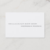 Duidelijk Eenvoudig Rood Wit Minimalistisch Modern Visitekaartje (Achterkant)