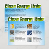 Duidelijk Energy Business Marketing, dubbelzijdig Briefkaart (Voorkant / Achterkant)