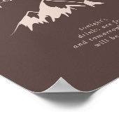 Duidelijk gebergte: Band open bar Poster (Hoek)