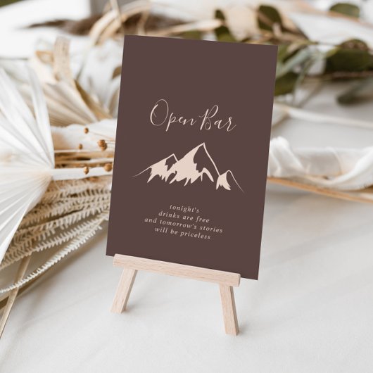 Duidelijk gebergte: Band open bar Poster