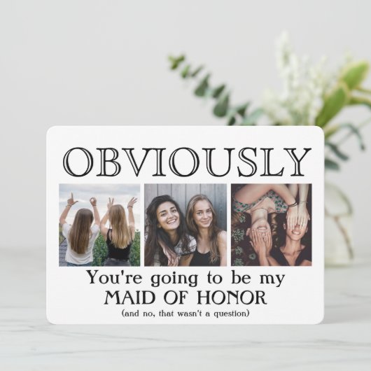 Duidelijk gemaakt van het voorstel van Honor Bride Kaart (Staand voorkant)