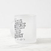Duidelijk geweten Mok glazen koffie (Voorkant links)