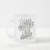 Duidelijk geweten Mok glazen koffie (Links)