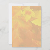 Duidelijk Herfst Border 5x7 huwelijksuitnodigingen Kaart (Achterkant)