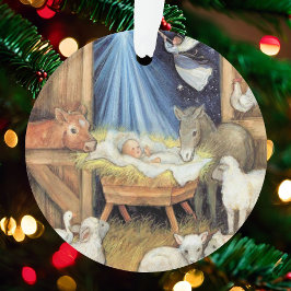 Duidelijk Kerstmis 1 het Kinder Afbeelding van het Ornament