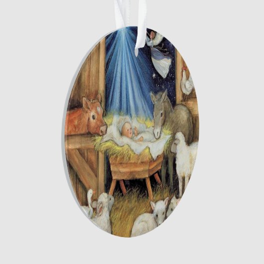 Duidelijk Kerstmis 1 het Kinder Afbeelding van het Ornament (voorkant)