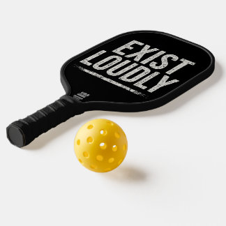Duidelijk luidruchtig zwarte pickleball-paddle met pickleball paddle