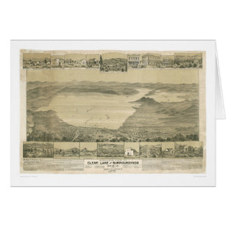 Duidelijk meer, CA. Panoramische kaart (0289A)