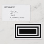 Duidelijk met zwart visitekaartje (Voorkant / Achterkant)