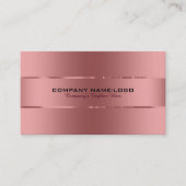 Duidelijk Metallic Koper Achtergrond Roestvrij sta Visitekaartje (Voorkant)