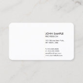 Duidelijk Minimaal Modern Professioneel Elegant Wi Visitekaartje (Voorkant)