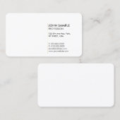 Duidelijk Minimaal Modern Professioneel Elegant Wi Visitekaartje (Voorkant / Achterkant)