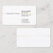 Duidelijk Minimaal Modern Professioneel Elegant Wi Visitekaartje (Voorkant / Achterkant)