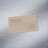 Duidelijk Minimalistisch Eenvoudig Modern Magnetisch Visitekaartje (Voorbeeld)