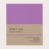 Duidelijk Minimalistisch Eenvoudig Modern Visitekaartje (Buitenkant ongevouwen)