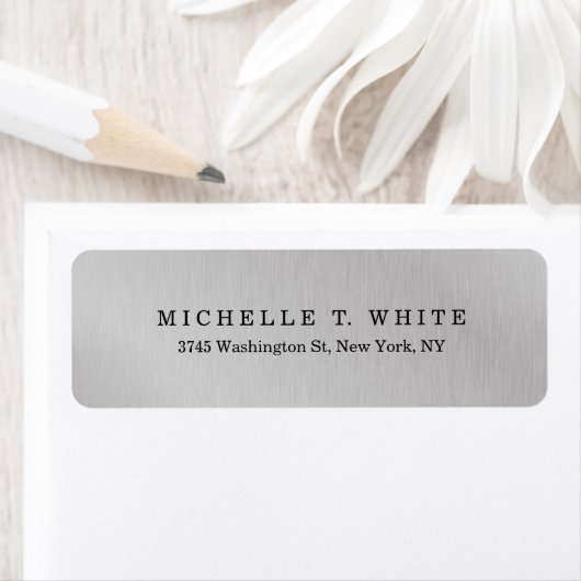 Duidelijk Modern Minimalistisch Grijs Creatief Etiket (Insitu)