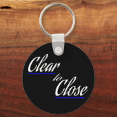 Duidelijk om onroerend goed te sluiten Gift Sleutelhanger (Voorkant)