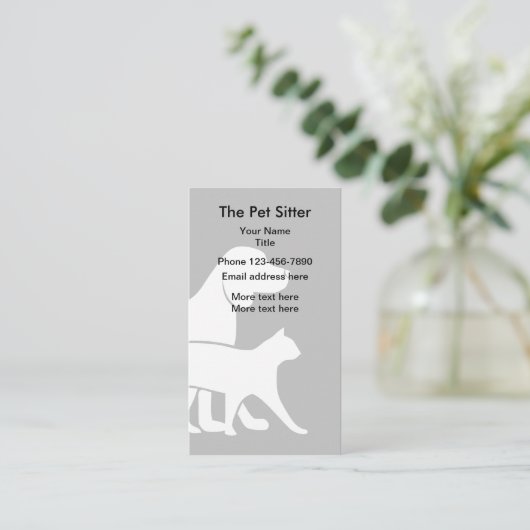 Duidelijk ontwerp voor Visitekaartje met twee zijd (Staand voorkant)