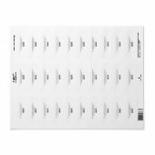 Duidelijk Ontwerp Witte Kleur Etiket (Full Sheet)