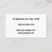  & Duidelijk Pediatrician Visitekaartje (Achterkant)