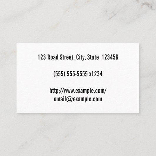  & Duidelijk Pediatrician Visitekaartje (Achterkant)