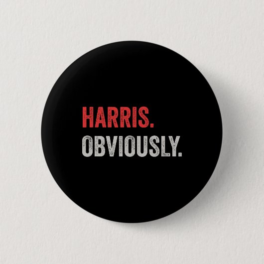 Duidelijk. President Kamala Harris 2024 Ronde Button 5,7 Cm (Voorkant)