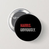 Duidelijk. President Kamala Harris 2024 Ronde Button 5,7 Cm (Voorkant /achterkant)