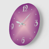 Duidelijk  Roos Roze >Wall Clock Grote Klok (Hoek)