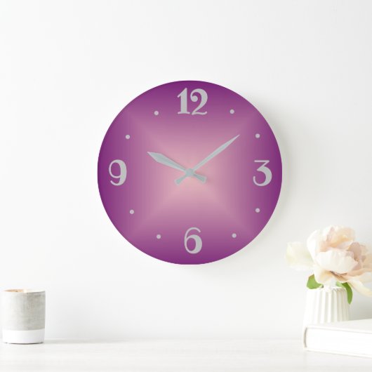 Duidelijk  Roos Roze >Wall Clock Grote Klok (Huis)