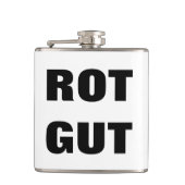 Duidelijk - Rot Gut Heupfles (Voorkant)