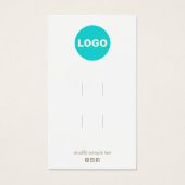 Duidelijk Twee extra Accessoire-beeldscherm voor L Visitekaartje (Voorkant)