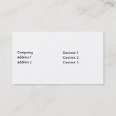 Duidelijk - Zaken Visitekaartje (Achterkant)