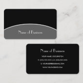 Duidelijk Zwart Professioneel Contact met Moderne  Visitekaartje (Voorkant / Achterkant)