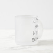 Duidelijke 10oz-Mok van het Glas Matglas Koffiemok (Voorkant rechts)