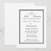 Duidelijke aankondiging van afstuderen met hoge pr (Voorkant / Achterkant)