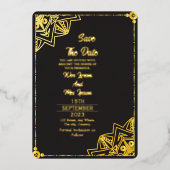 Duidelijke Acryl Bruiloft Bewaar de Datum Folie Uitnodiging (Voorkant)