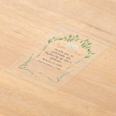 Duidelijke acryl bruiloft uitnodiging (Laagn)