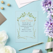 Duidelijke acryl bruiloft uitnodiging (Insitu (Huwelijk))