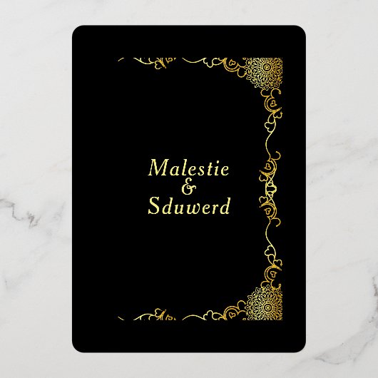 Duidelijke Acryl Huwelijksluxe sparen de Datum Folie Uitnodiging (Achterkant)